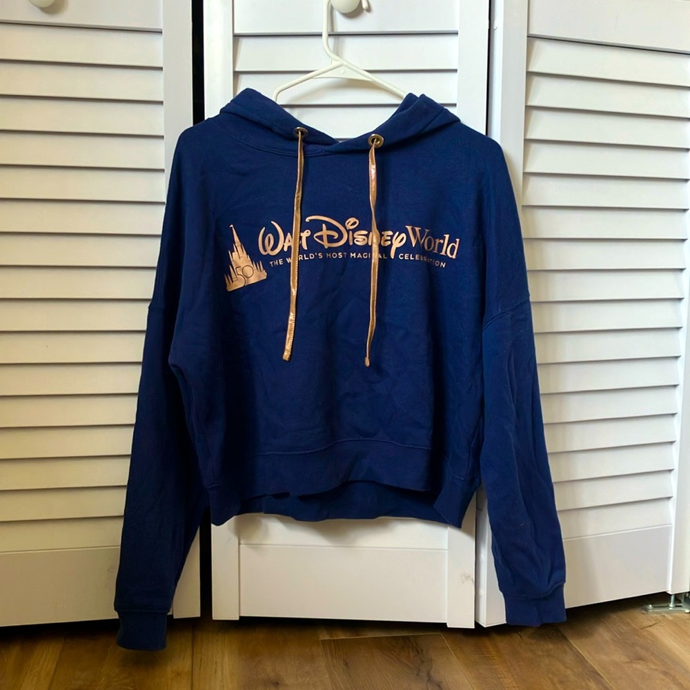 Hoodie womens M navy blue